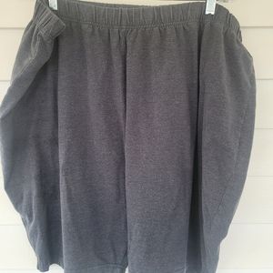 Gray knit bike shorts